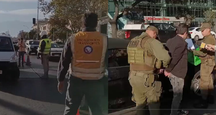 Con 5 detenidos y 23 infracciones resultan fiscalizaciones en cercanías de estación Cal y Canto