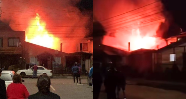 Un muerto y cuatro damnificados tras incendio que consumió vivienda en Villarrica