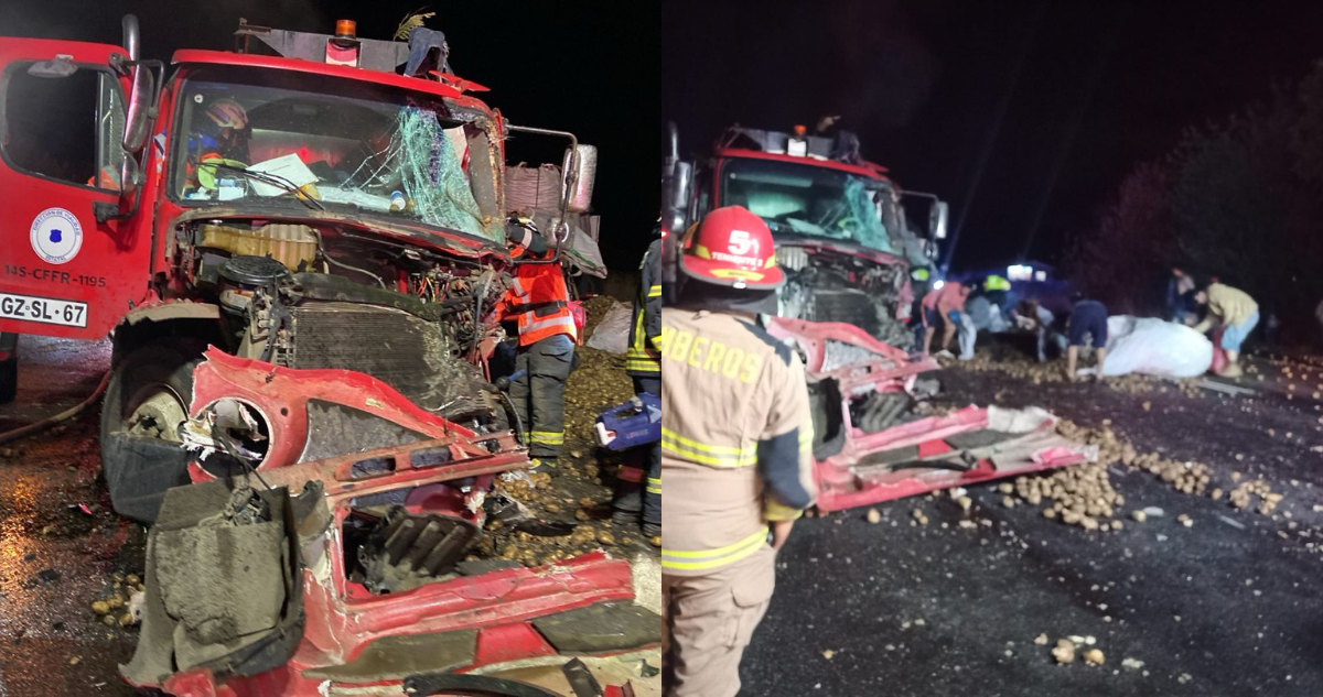 Estaba ebrio: detienen a conductor de camión de Vialidad que protagonizó brutal colisión en Mariquina