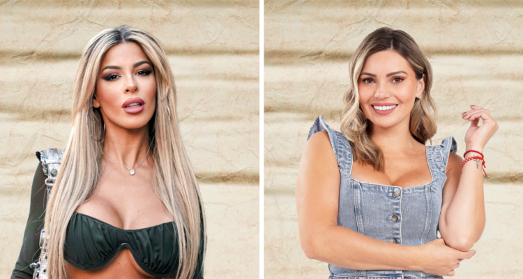 Oriana Marzoli (izquierda) y Faloon Larraguibel (derecha) en referencia a reality “Ganar o servir”