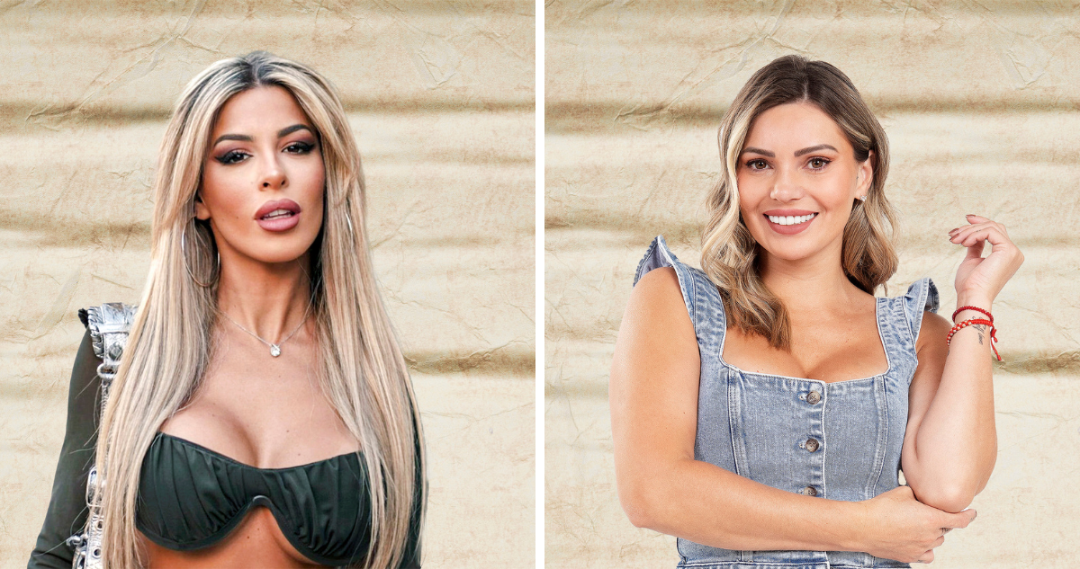 Oriana Marzoli (izquierda) y Faloon Larraguibel (derecha) en referencia a reality “Ganar o servir”