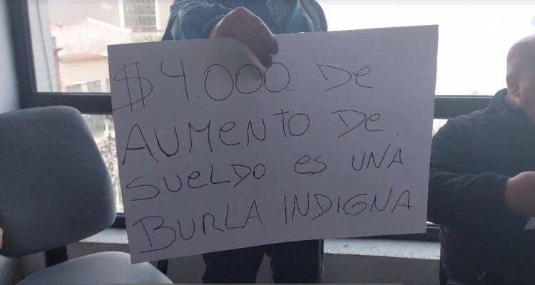 Paralización de guardias del municipio de Valdivia