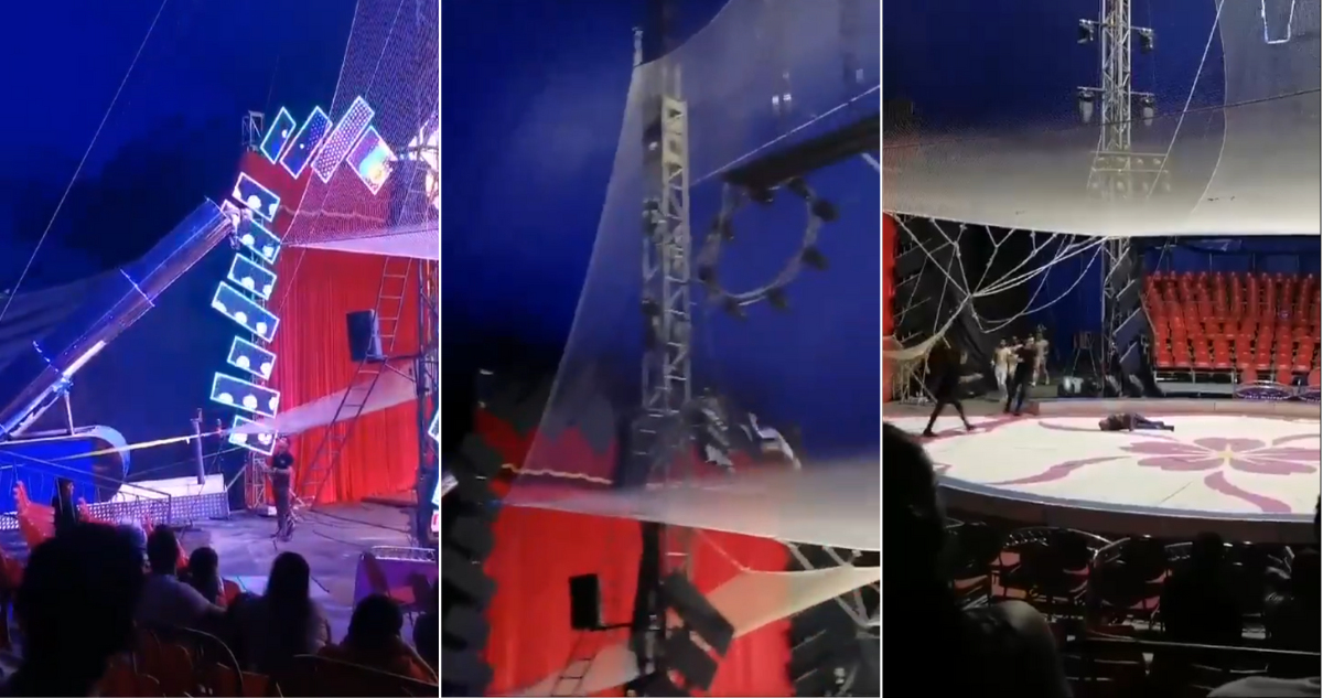 Hombre bala sufre grave accidente en circo de Antofagasta