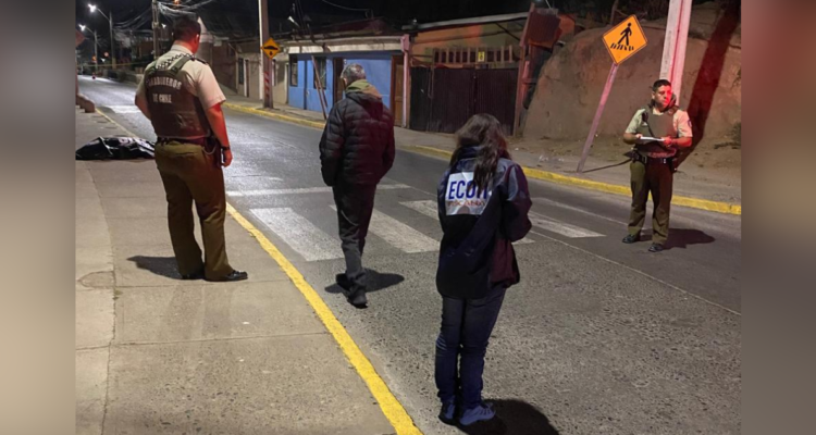 Hombre fue asesinado a balazos en plena vía pública en Quillota