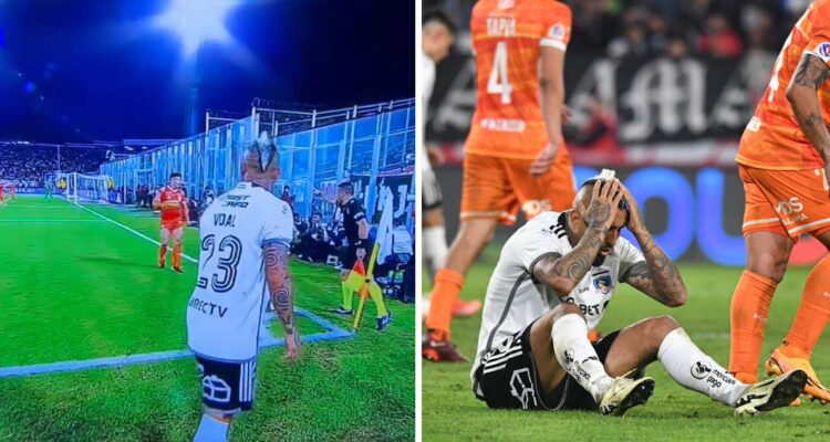 Arturo Vidal tuvo un mal partido ante Cobreloa por el Campeonato Nacional.