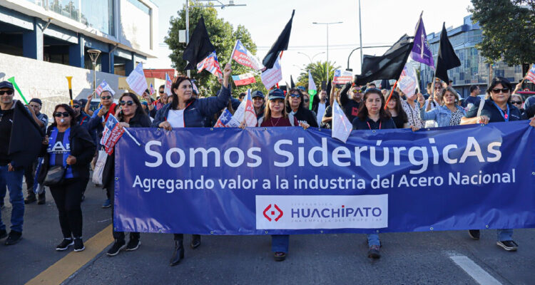 Archivo del 5 de abril: Marcha en Concepción por la crisis en Huachipato | Rodrigo Fuica | Agencia UNO