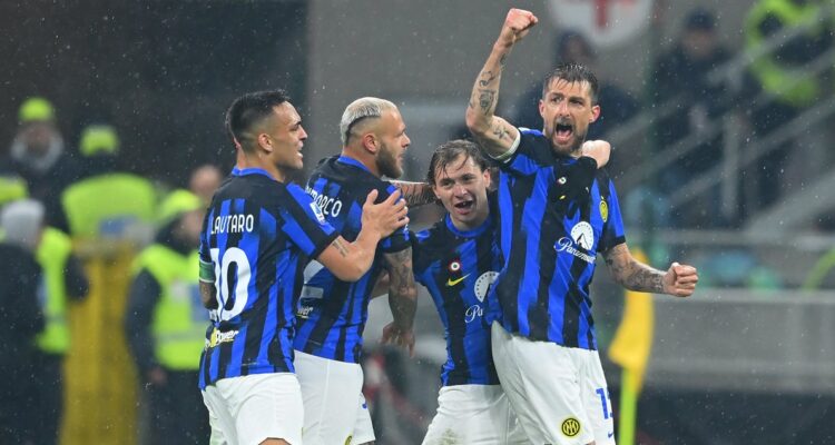 Inter está venciendo a AC Milan por Serie A.