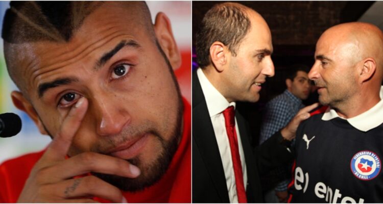 Arturo Vidal | Sergio Jadue y Jorge Sampaoli