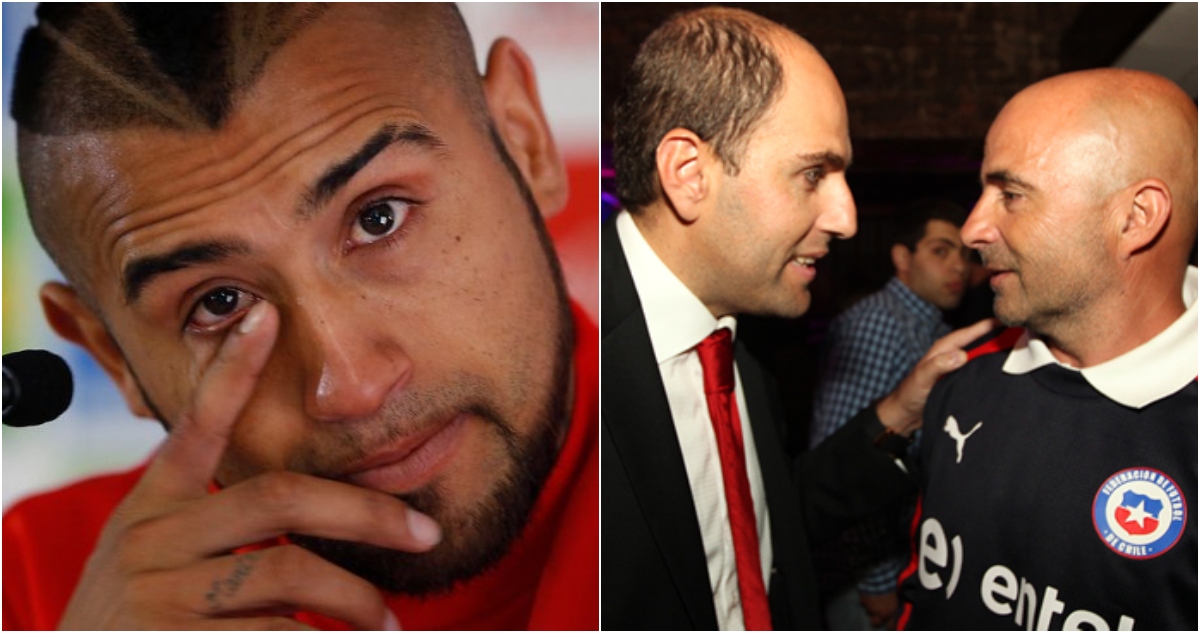 Arturo Vidal | Sergio Jadue y Jorge Sampaoli