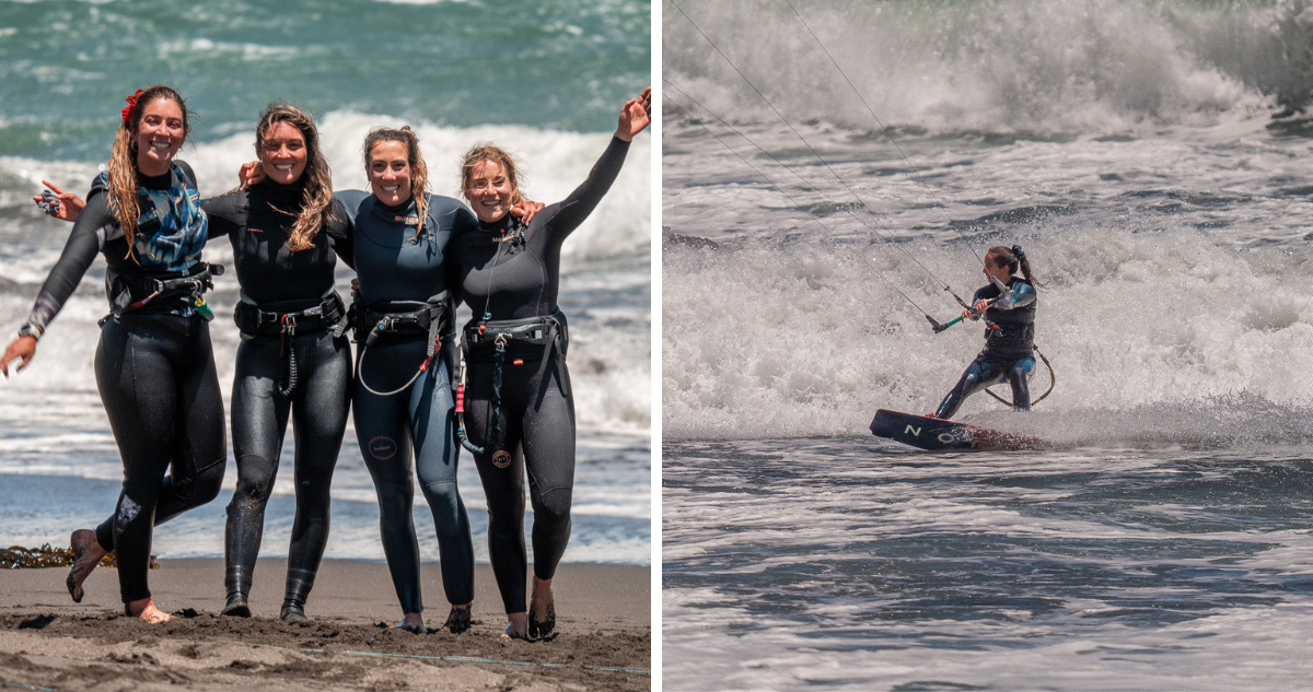 “Queen of the air”: Pupuya recibe la competencia femenina de kitesurf más grande de Sudamérica