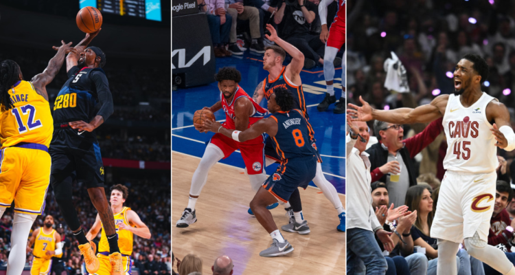 Lakers y 76ers tiemblan en playoffs y Nuggets, Cleveland y Knicks sonríen en el cierre de la NBA.