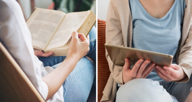 Leer en pantalla o libro