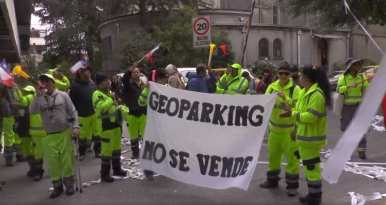 Manifestación de parquímetros en Concepción