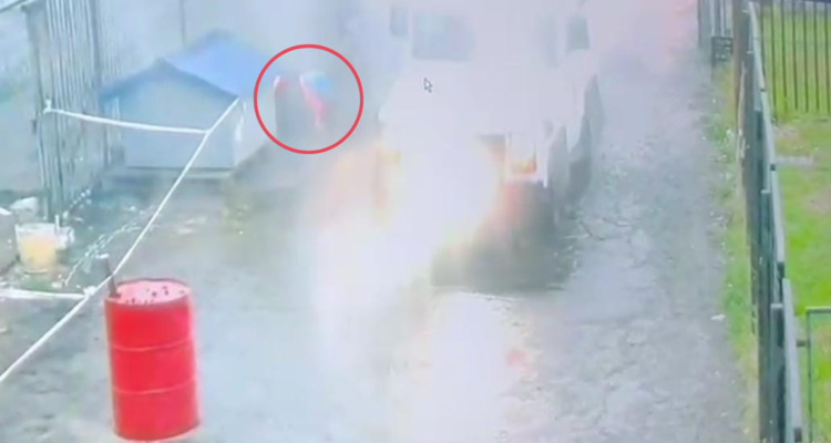 Hombre lesionado en manifestación de pescadores