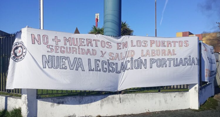 Manifestación de portuarios Coronel