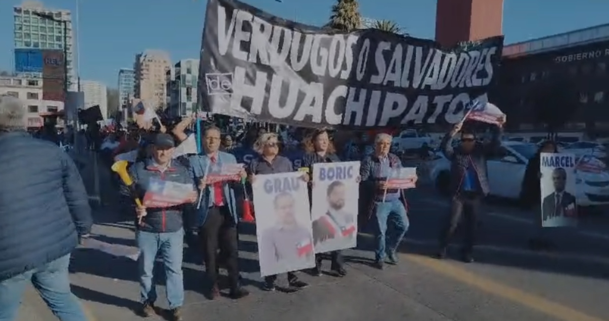 Masiva marcha por Huachipato
