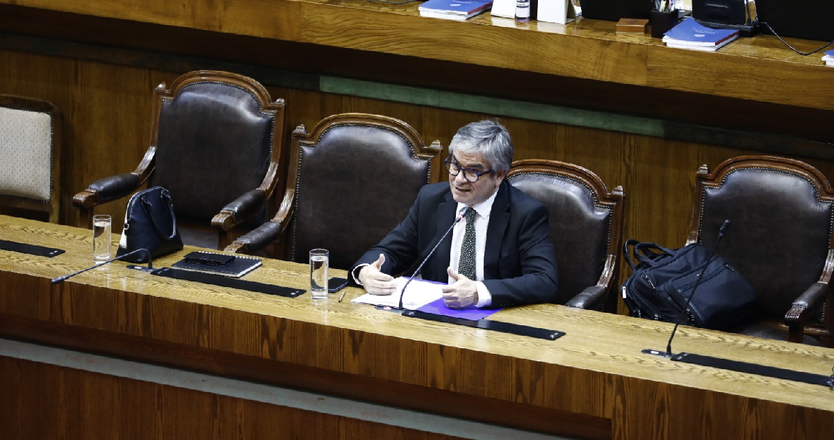 Ministro de Hacienda, Mario Marcel, en sesión de la cámara baja