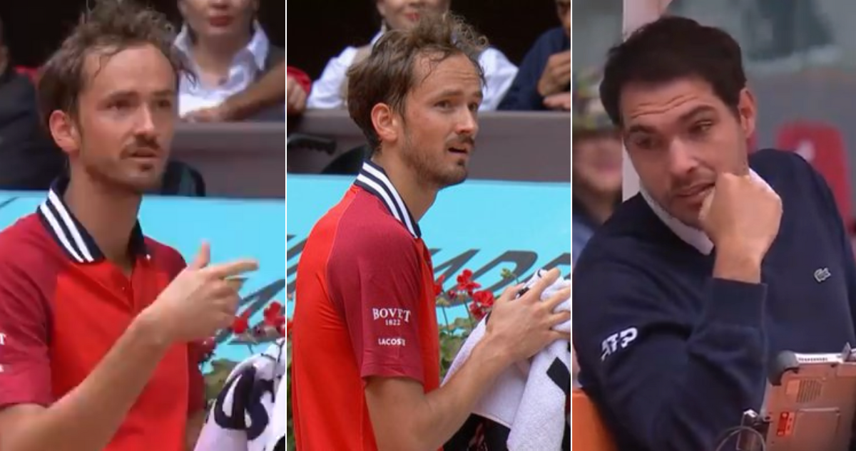 El nuevo show de Medvedev en el ATP de Madrid.