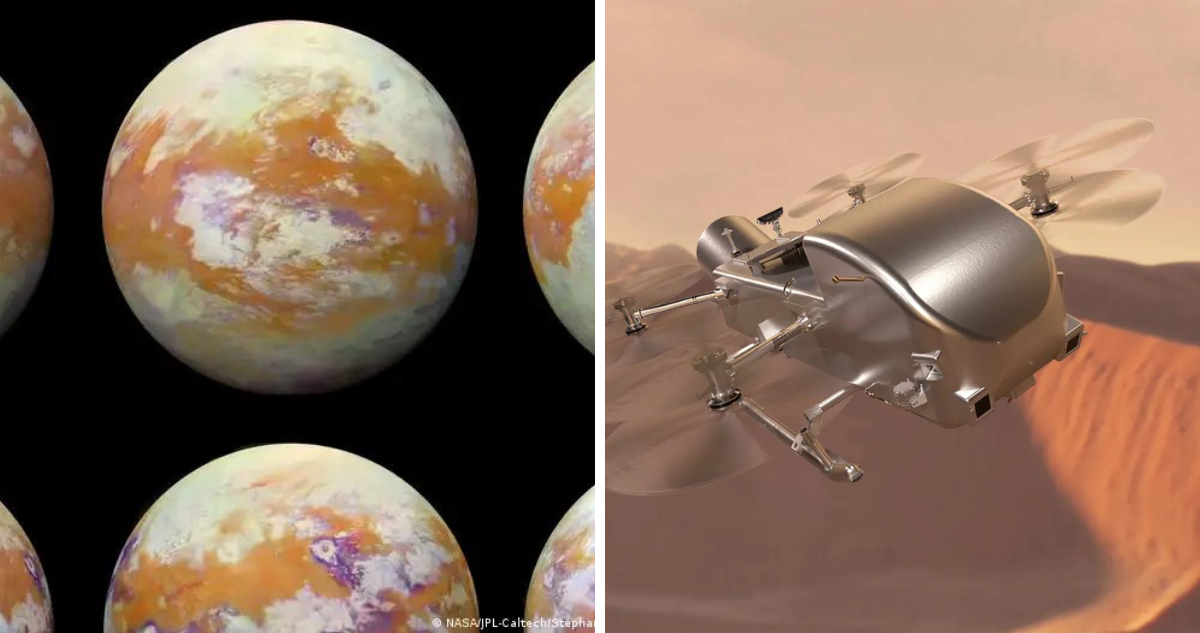 Dragonfly es la misión de la NASA para recorrer Titán, la luna más grande de Saturno