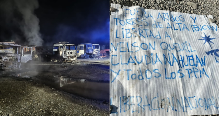 Hallan lienzo de la LNM en lugar de ataque incendiario en Lautaro: hay pérdidas por $1.800 millones