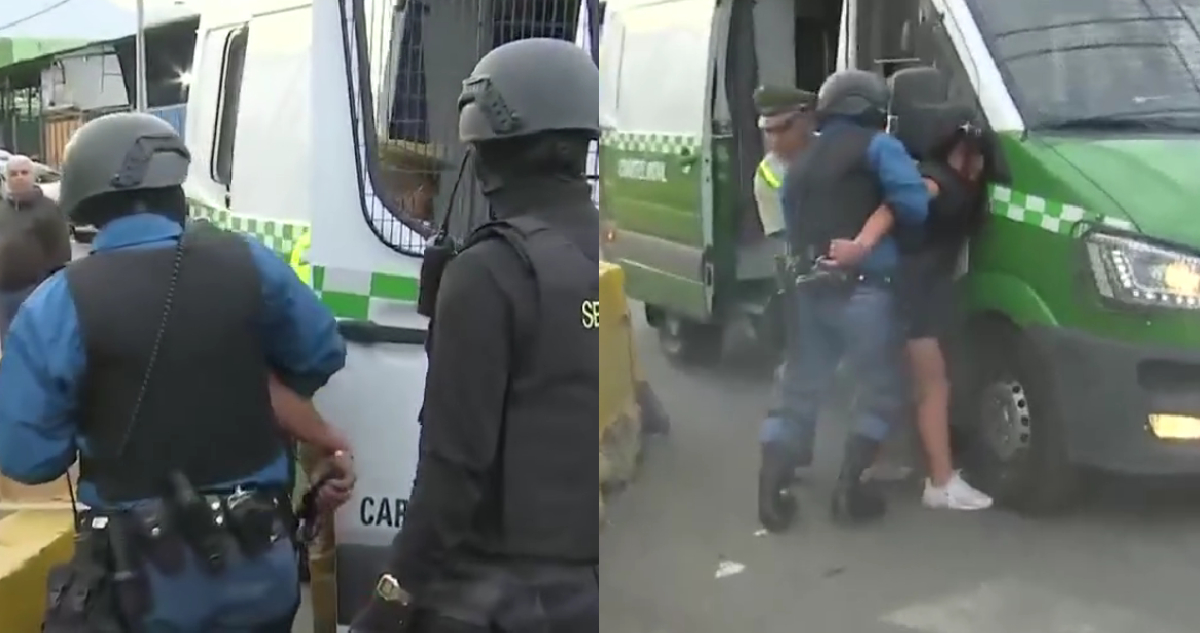 Mujer arrebata arma a vigilante y dispara dejando al menos 3 heridos en mercado Lo Valledor