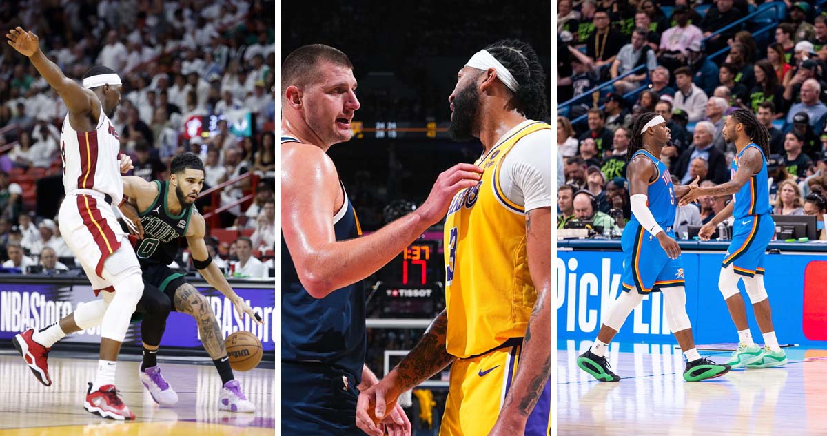 Celtics, Nuggets y Thunder ganaron en los Playoffs de la NBA.