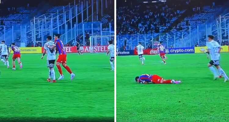 Jugador de Cerro Porteño fingió agresión de Carlos Palacios.