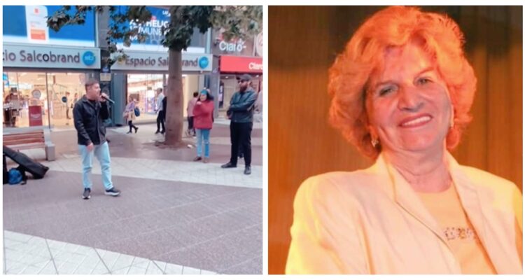 Paolo Meneguzzi homenajeó a fundadora de la Feria del Disco con recital sorpresa en Paseo Ahumada