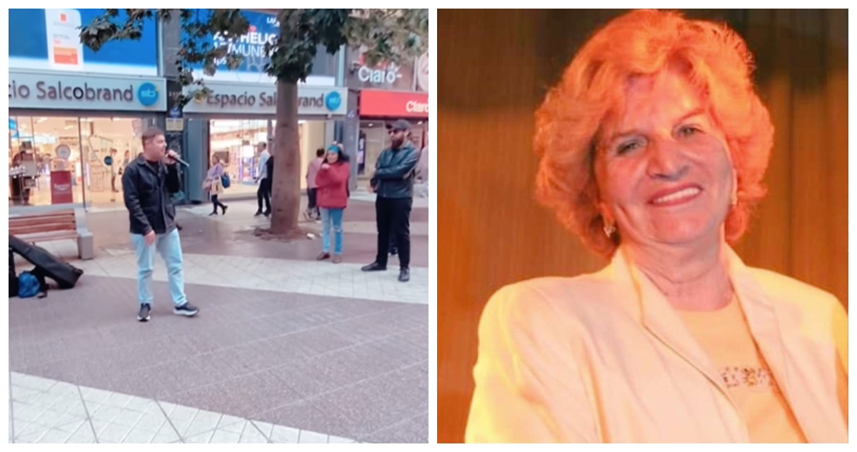 Paolo Meneguzzi homenajeó a fundadora de la Feria del Disco con recital sorpresa en Paseo Ahumada