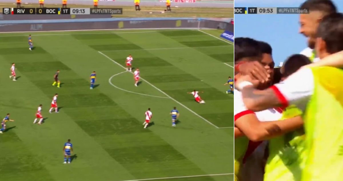 Paulo Díaz y su gran cruce que ayudó a River a adelantarse a Boca en Superclásico