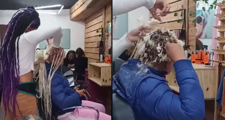Pidió trenzas y terminó pelada