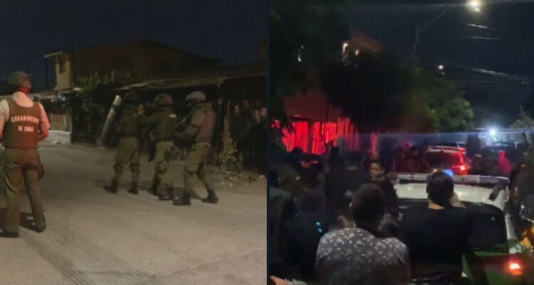 Persecución finaliza con dos detenidos en Estación Central: entraron a una casa para esconderse