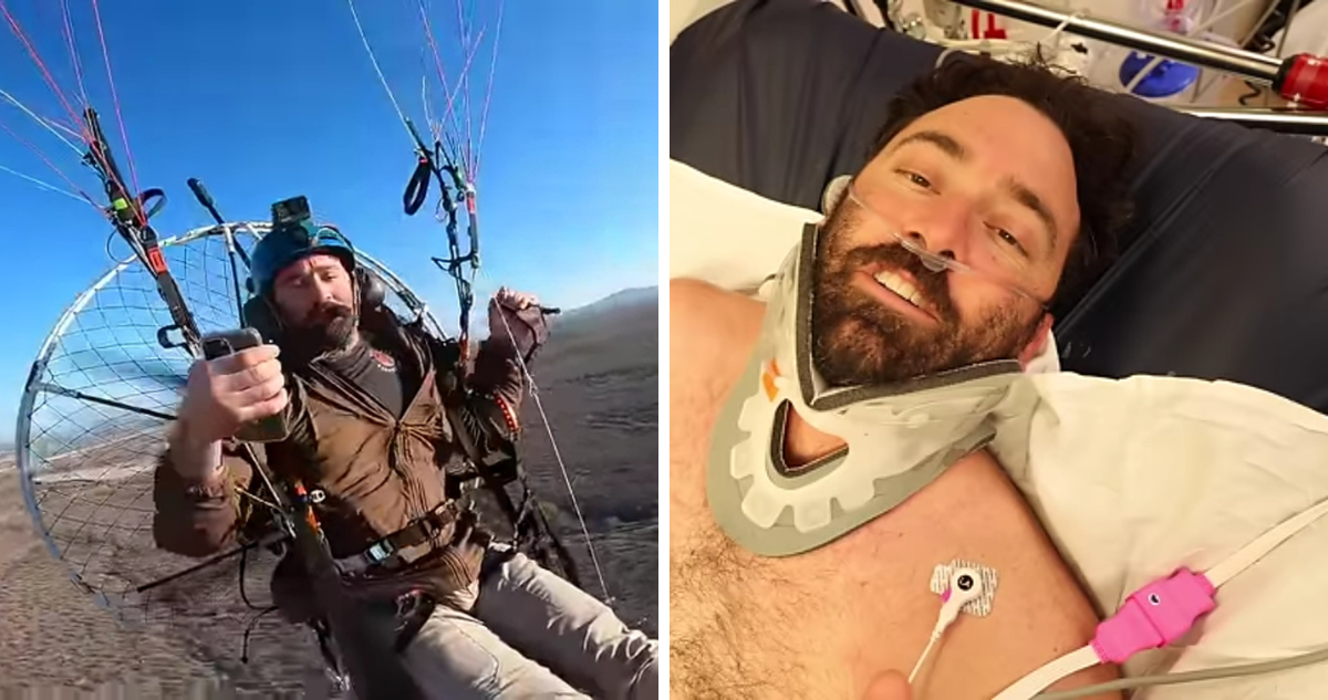 El youtuber Anthony Vella, cayó desde un parapente a más de 25 metros de altura y sobrevivió, sin embargo, quedó con varias fracturas en su cuerpo.