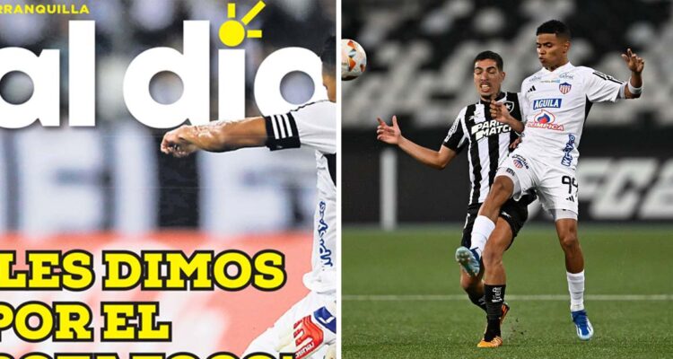 Al Día publicó criticada portada por victoria de Junior de Barranquilla en Copa Libertadores.