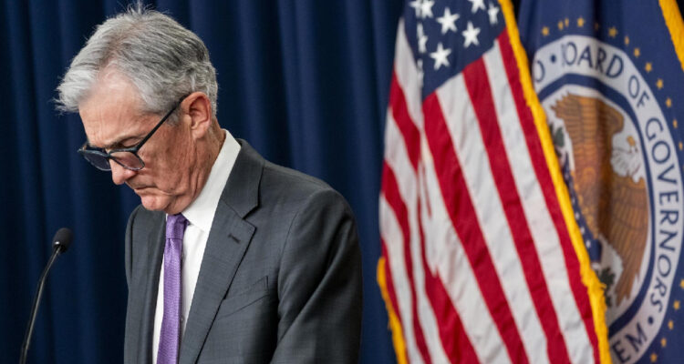 Presidente de la Fed, Jerome Powell, en punto de prensa