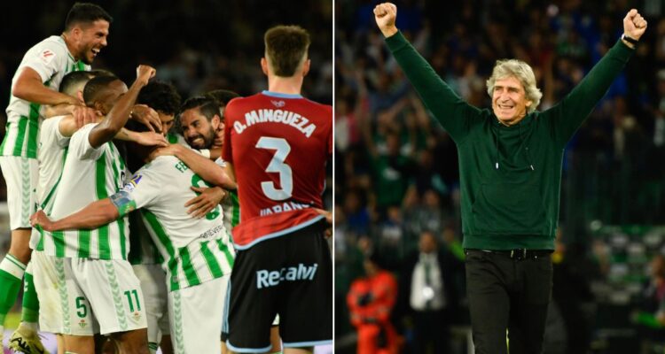 Real Betis superó al Celta de Vigo por La Liga: celebra Pellegrini