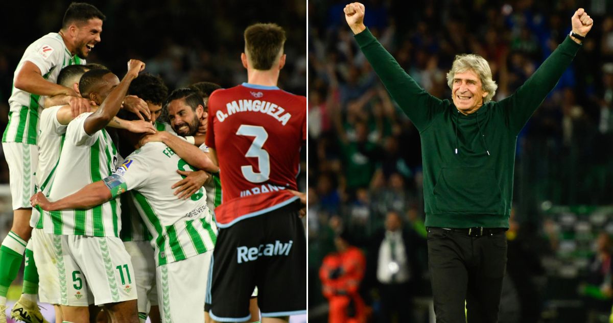 Real Betis superó al Celta de Vigo por La Liga: celebra Pellegrini