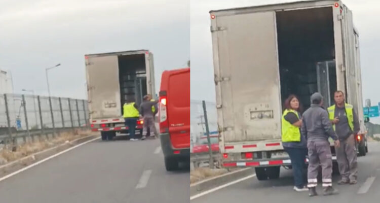 Secuestran a conductor de camión que sufrió encerrona en autopista de Pudahuel