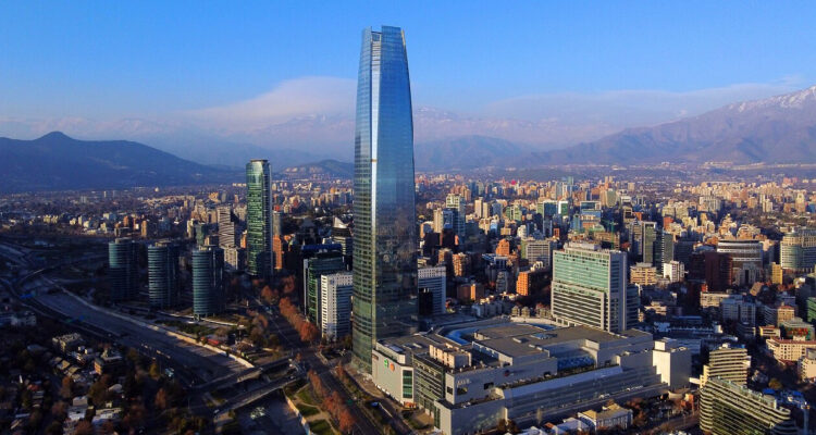 Imagen aérea de santiago