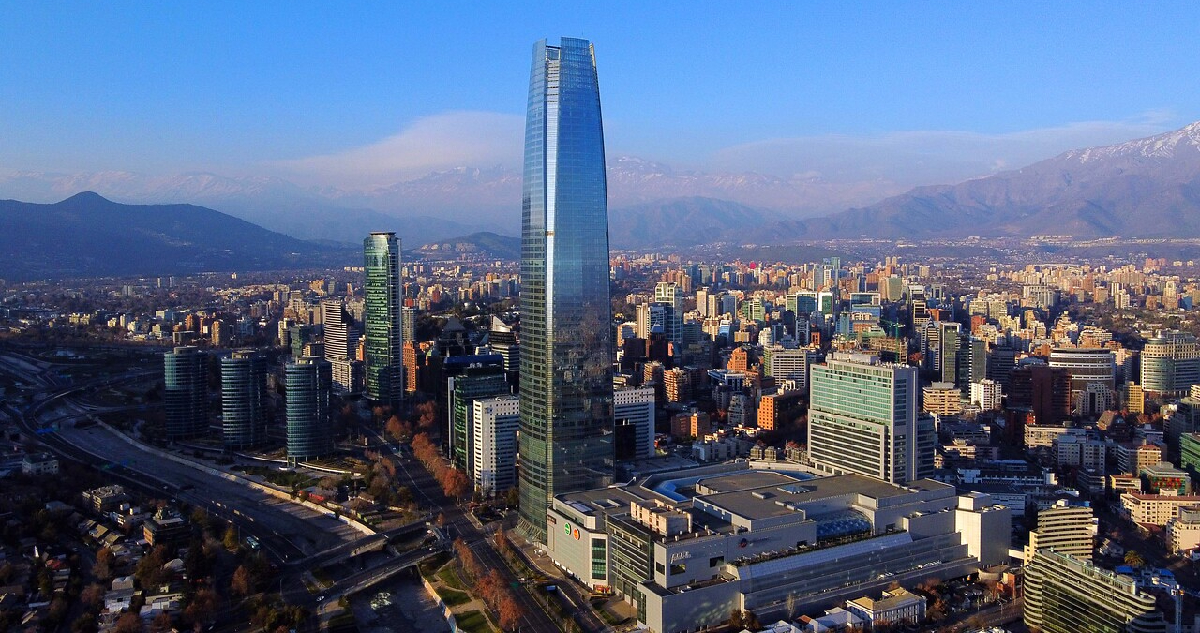 Imagen aérea de santiago
