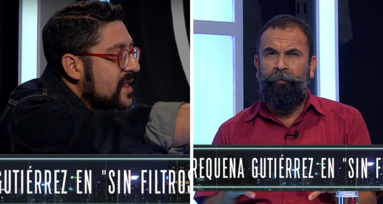 Francisco Orrego (izquierda) y Hugo Gutiérrez (derecha) en referencia a pelea en Sin Filtros
