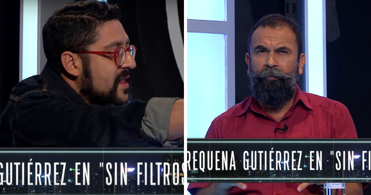 Francisco Orrego (izquierda) y Hugo Gutiérrez (derecha) en referencia a pelea en Sin Filtros