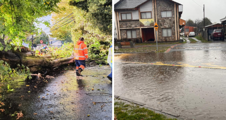Estragos de sistema frontal en región de La Araucanía