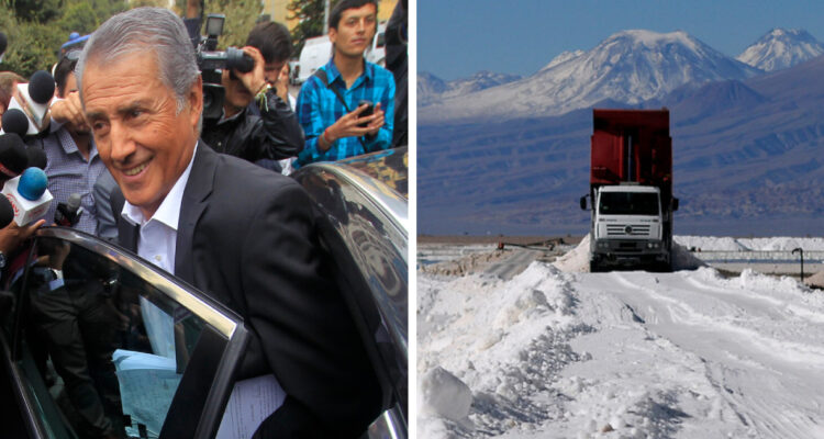 imagen archivo de julio ponce lerou y de operaciones de extracción de litio de sqm en el salar de atacama