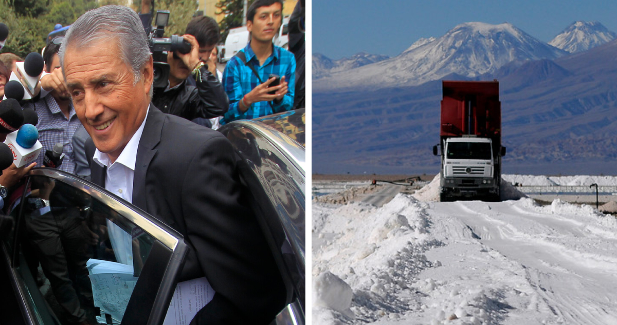imagen archivo de julio ponce lerou y de operaciones de extracción de litio de sqm en el salar de atacama