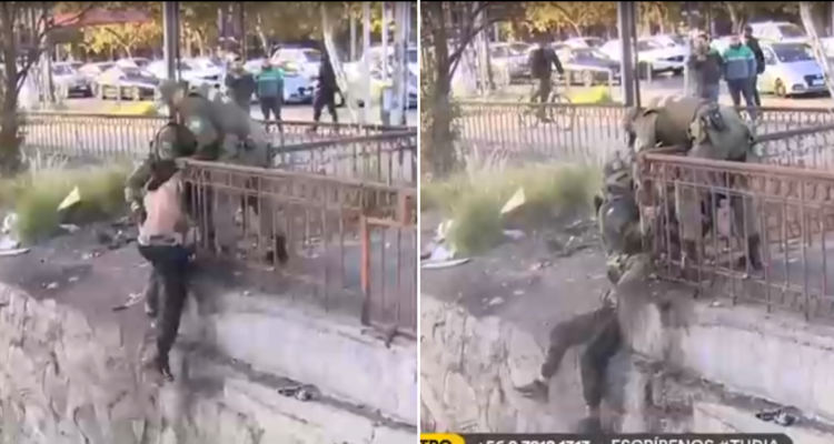 Sujeto quiso evitar fiscalización lanzándose al Mapocho