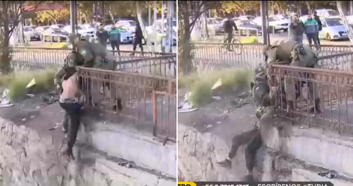 Sujeto quiso evitar fiscalización lanzándose al Mapocho