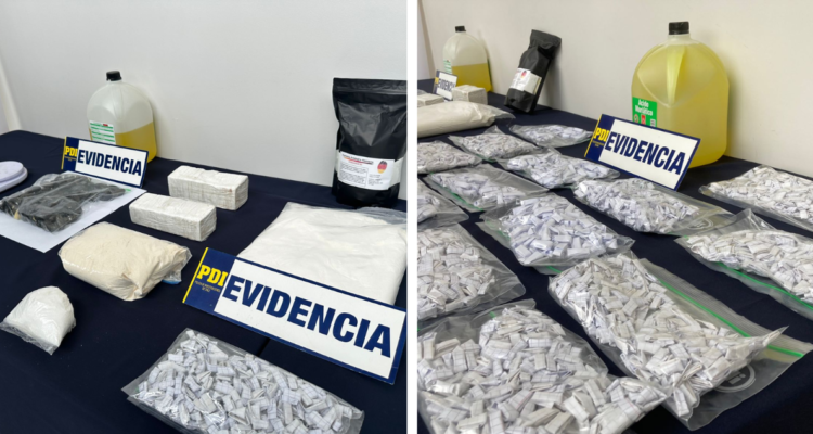 Encuentran laboratorio dedicado al abultamiento de droga en Valdivia: avalúo supera los$124 millones