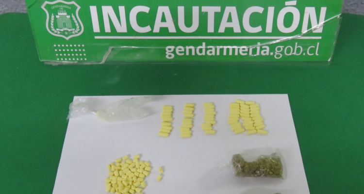 Sorprenden con marihuana, cocaína y psicotrópicos a 3 internos de cárcel en Osorno