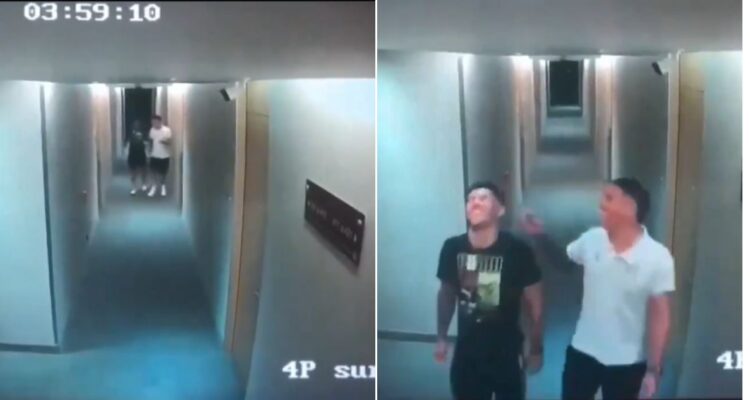 El video de jugadores de Velez en el hotel la noche del presunto abuso sexual